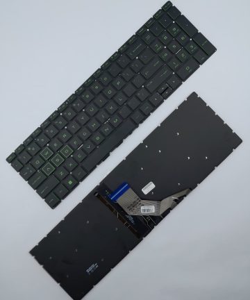 TECLADO 15-DK00 US SIN MARCO ILU VERDE